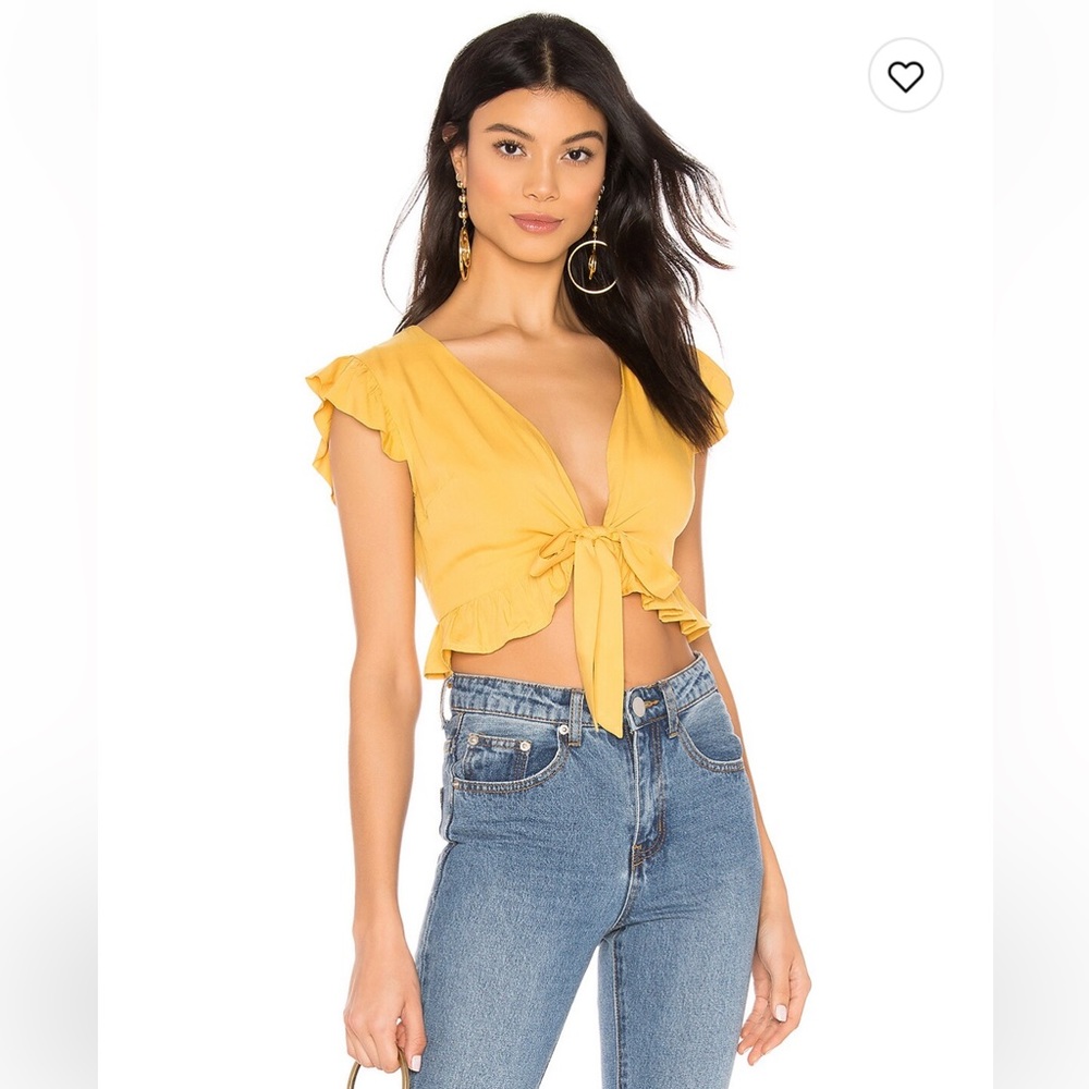 Superdown Valerie Frill Tie Top